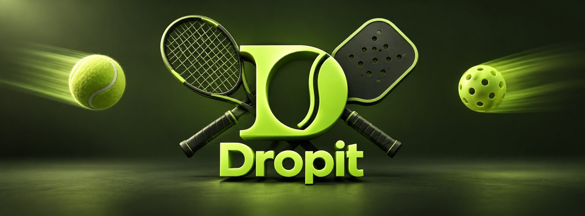 Drop It with a tennis racket, pickleball paddle and balls