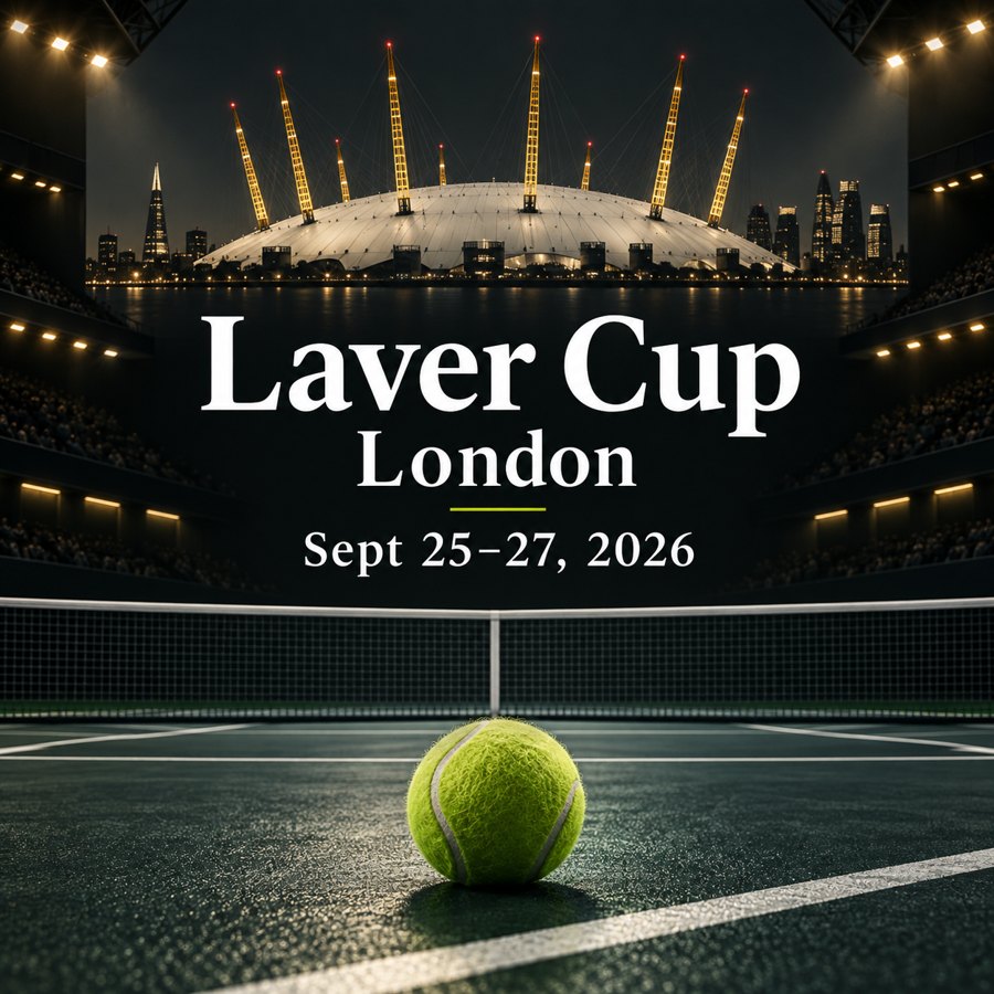 Illustration for Laver Cup London, September 25-27, 2026