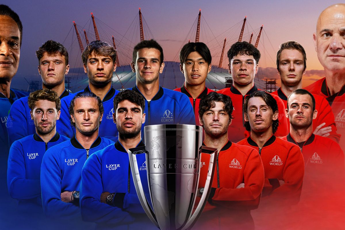 Team Europe and Team World players for the 2026 Laver Cup
